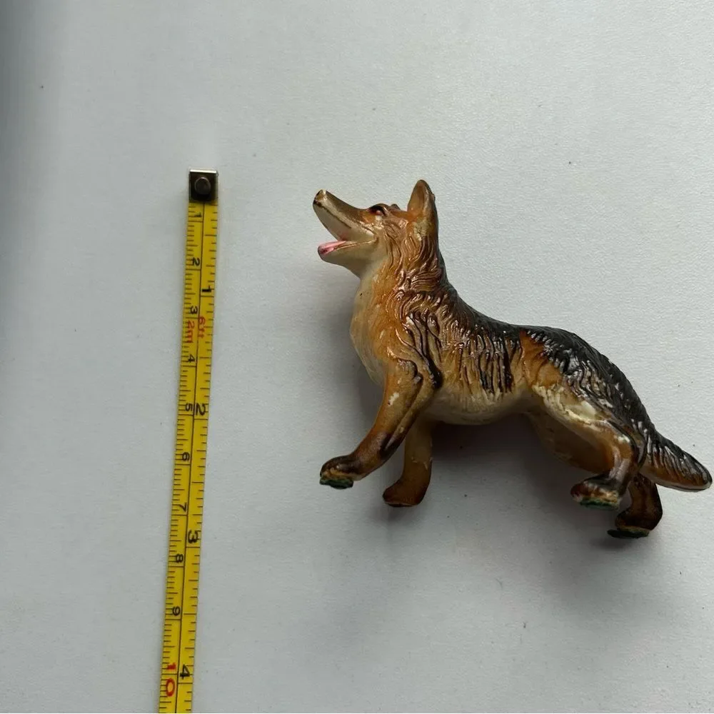 Realistic Brown German Shepherd Dog Figurine